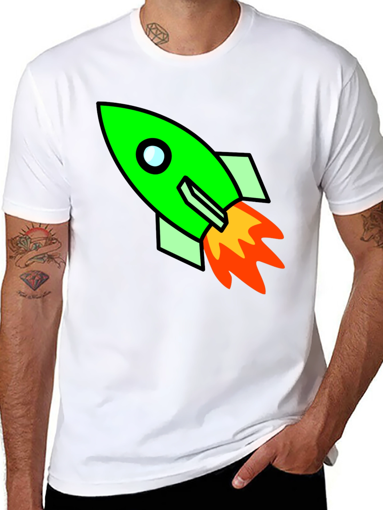 Rocket Graphic T-Shirt - Blast Off in Style!