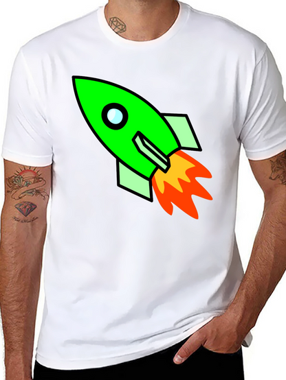 Rocket Graphic T-Shirt - Blast Off in Style!