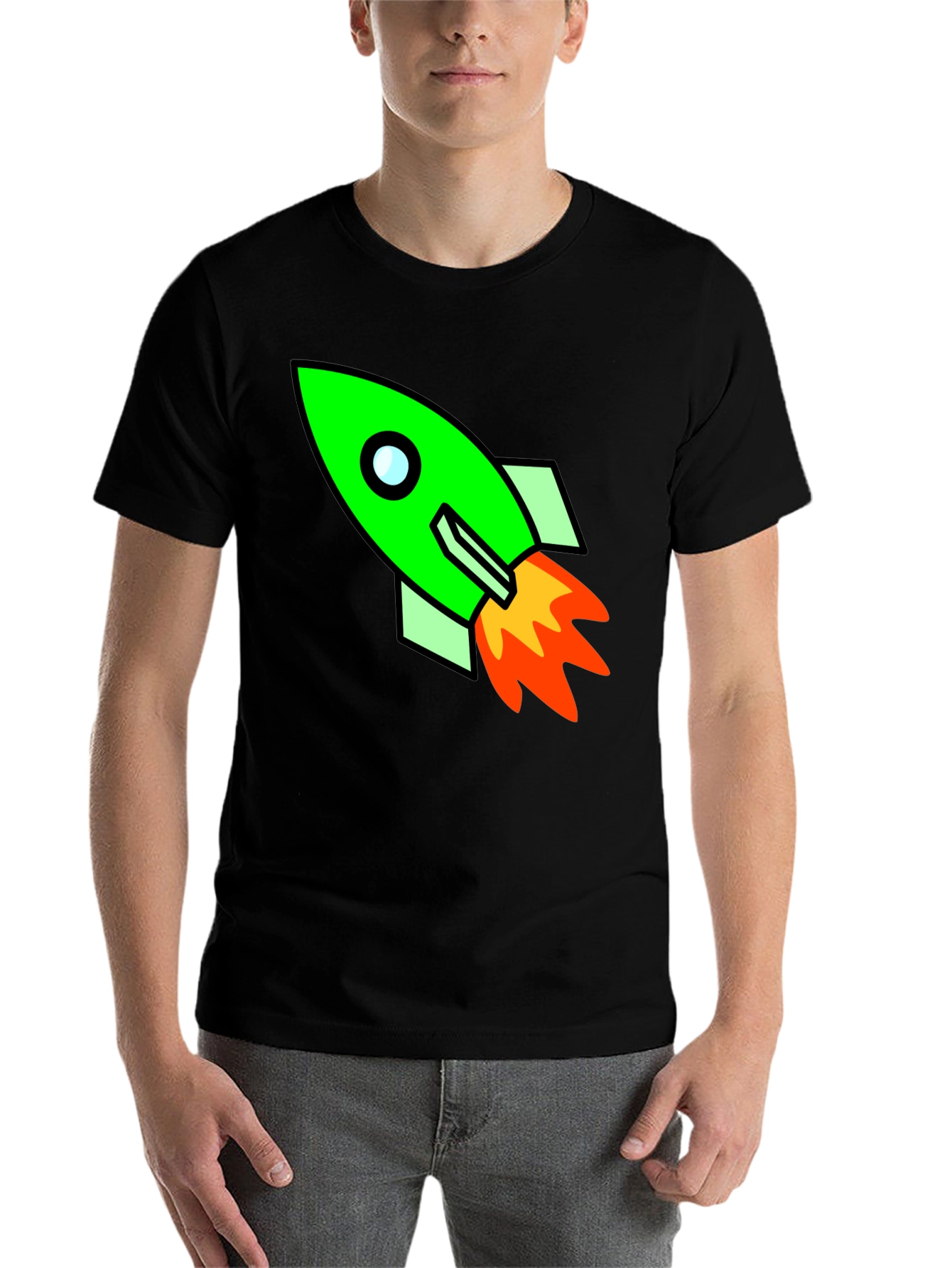 Rocket Graphic T-Shirt - Blast Off in Style!