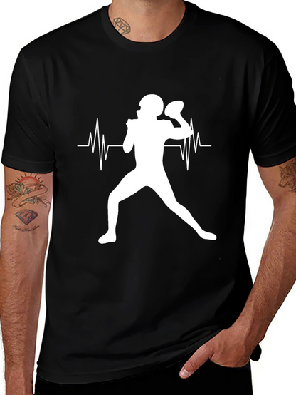 Football Heartbeat T-Shirt: Passion on Display