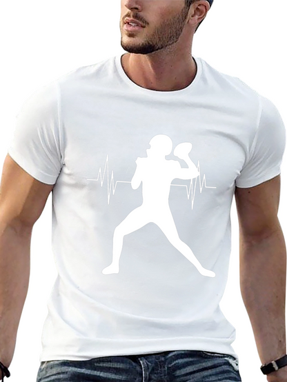 Football Heartbeat T-Shirt: Passion on Display