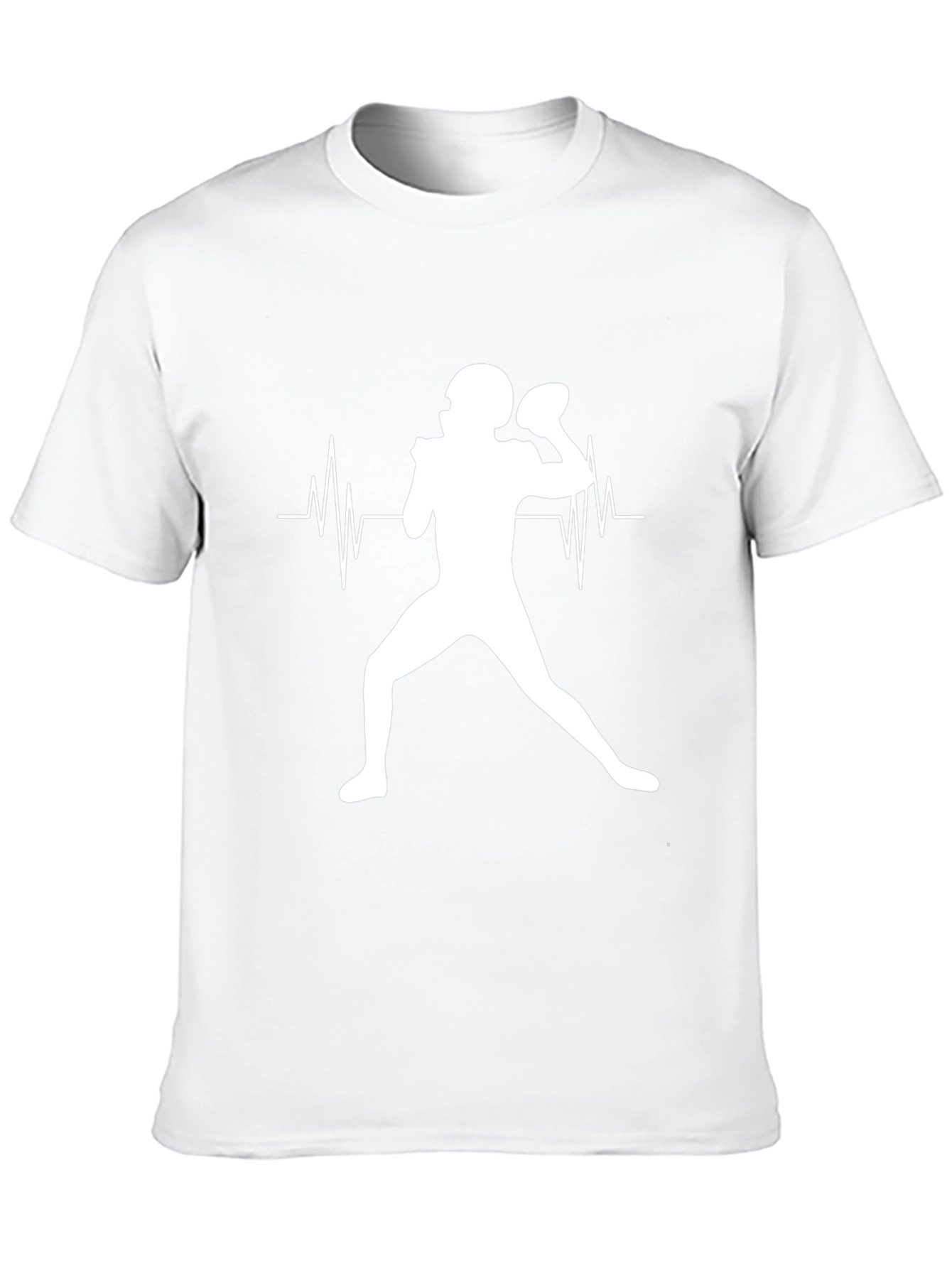 Football Heartbeat T-Shirt: Passion on Display