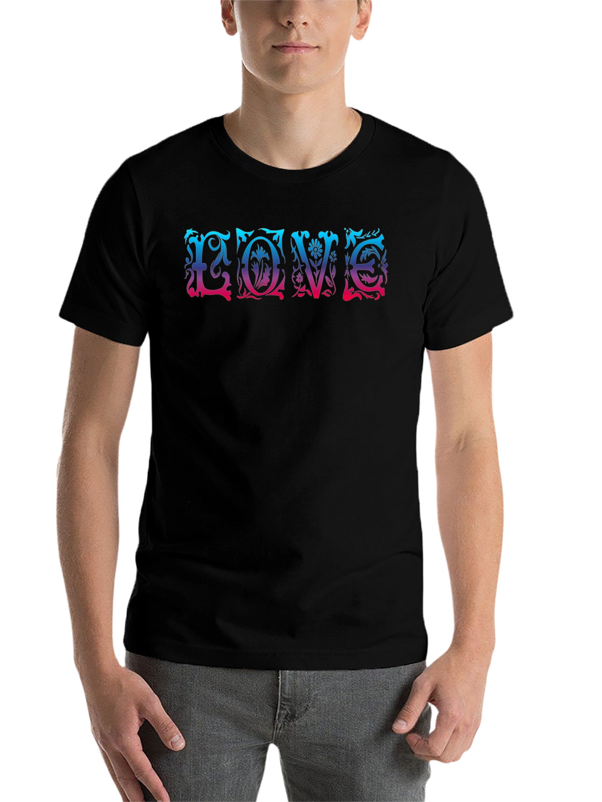 LOVE Floral Graphic T-Shirt - Trendy & Unique