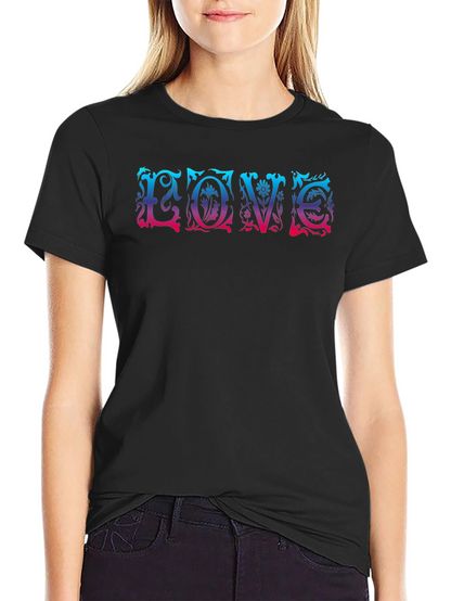 LOVE Floral Graphic T-Shirt - Trendy & Unique