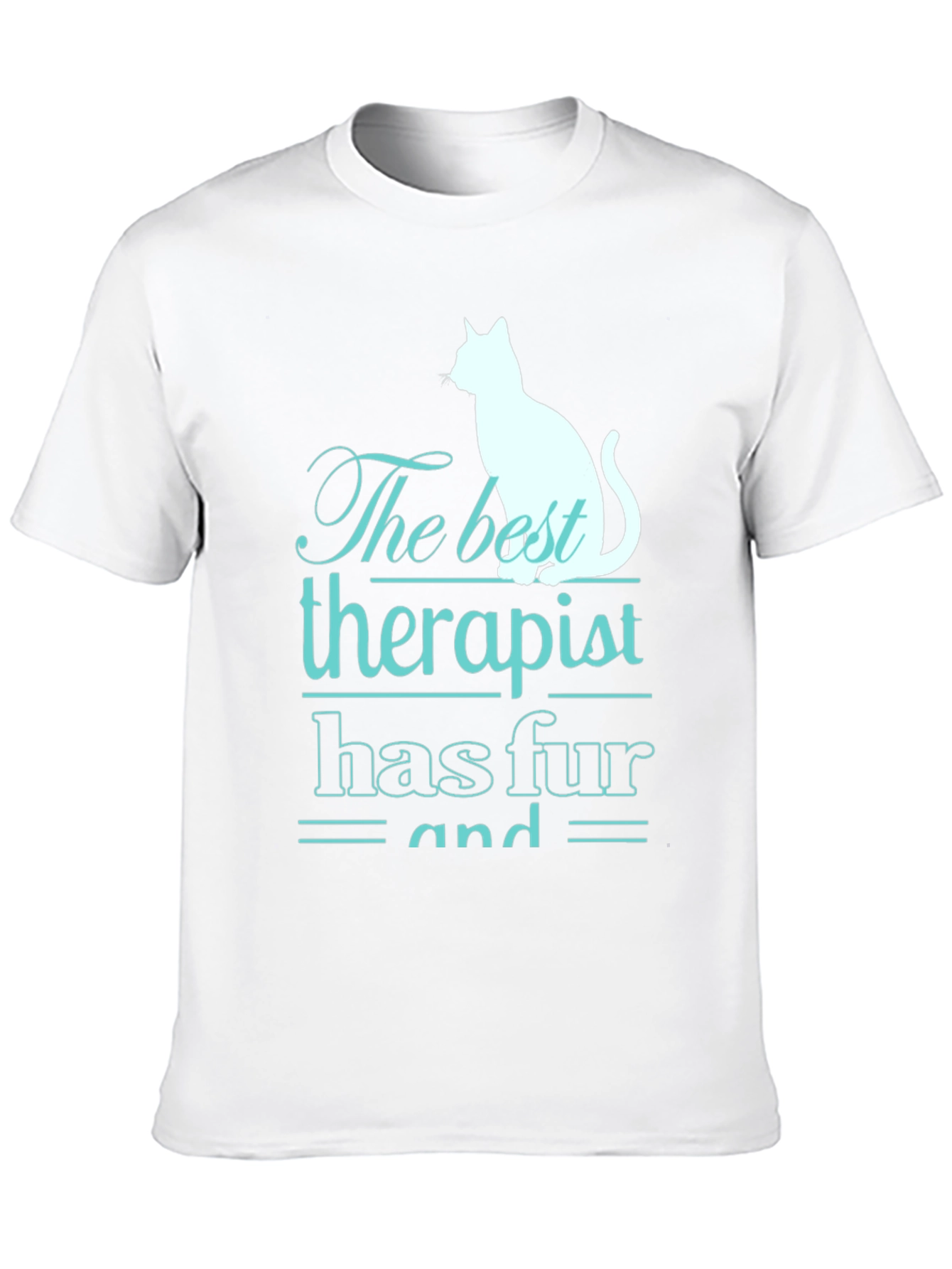Cat Therapist T-Shirt - Funny Pet Lover Tee