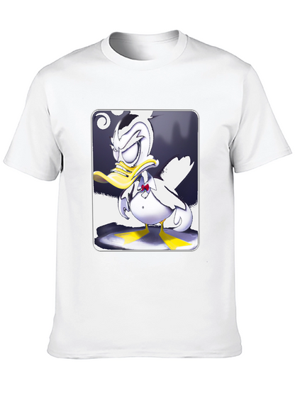 Grumpy Cartoon Duck Graphic Tee