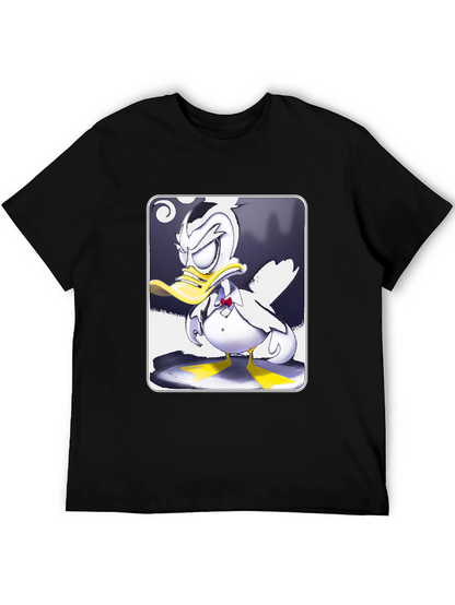 Grumpy Cartoon Duck Graphic Tee