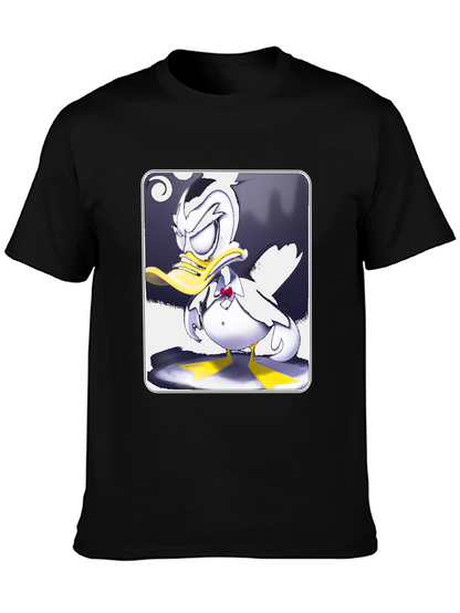 Grumpy Cartoon Duck Graphic Tee
