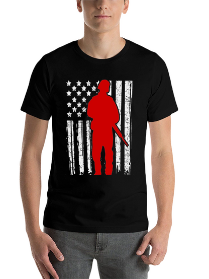 Hunter Flag Graphic Tee - Patriotic Style