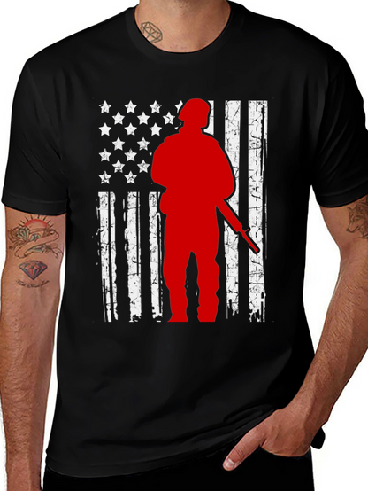 Hunter Flag Graphic Tee - Patriotic Style