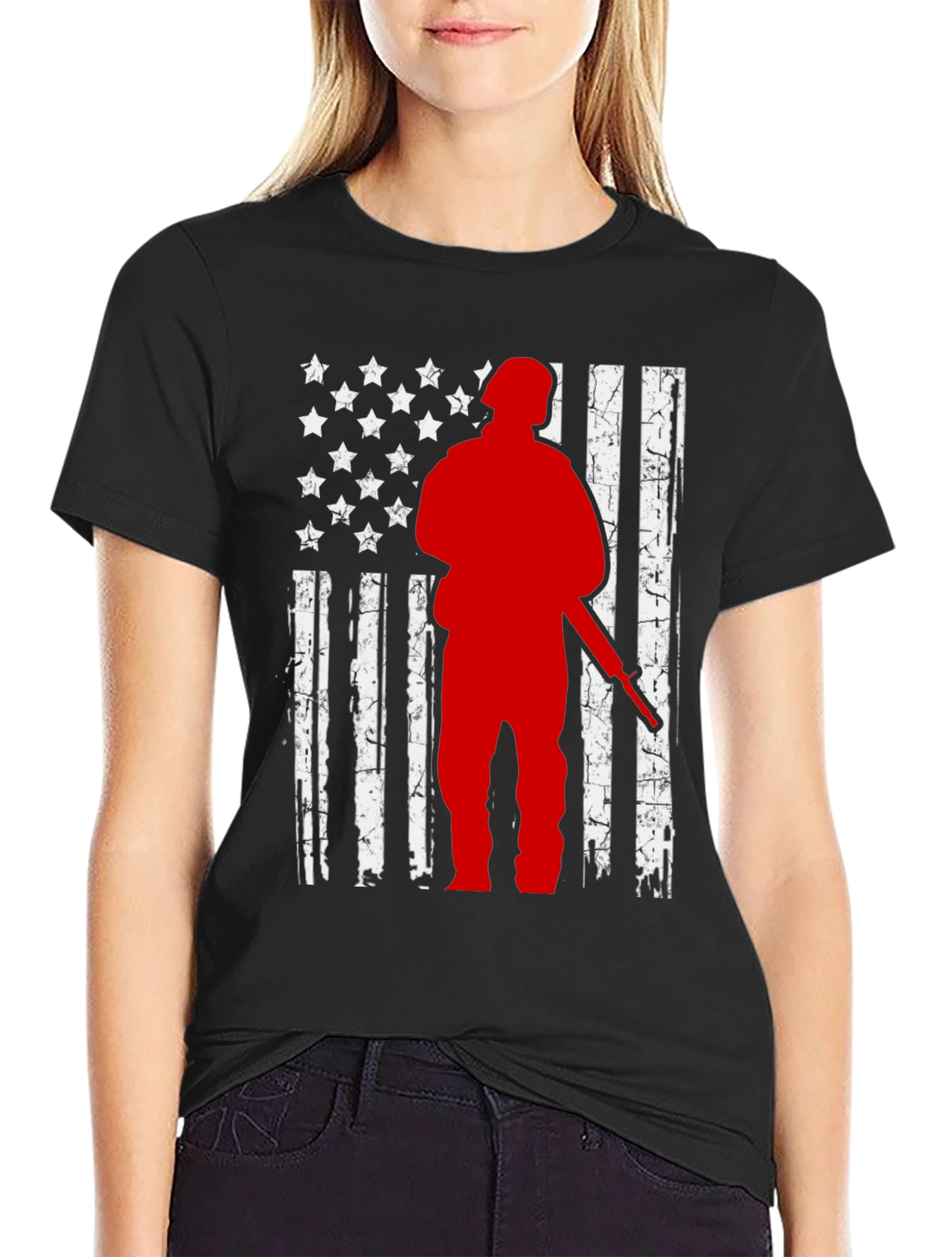 Hunter Flag Graphic Tee - Patriotic Style