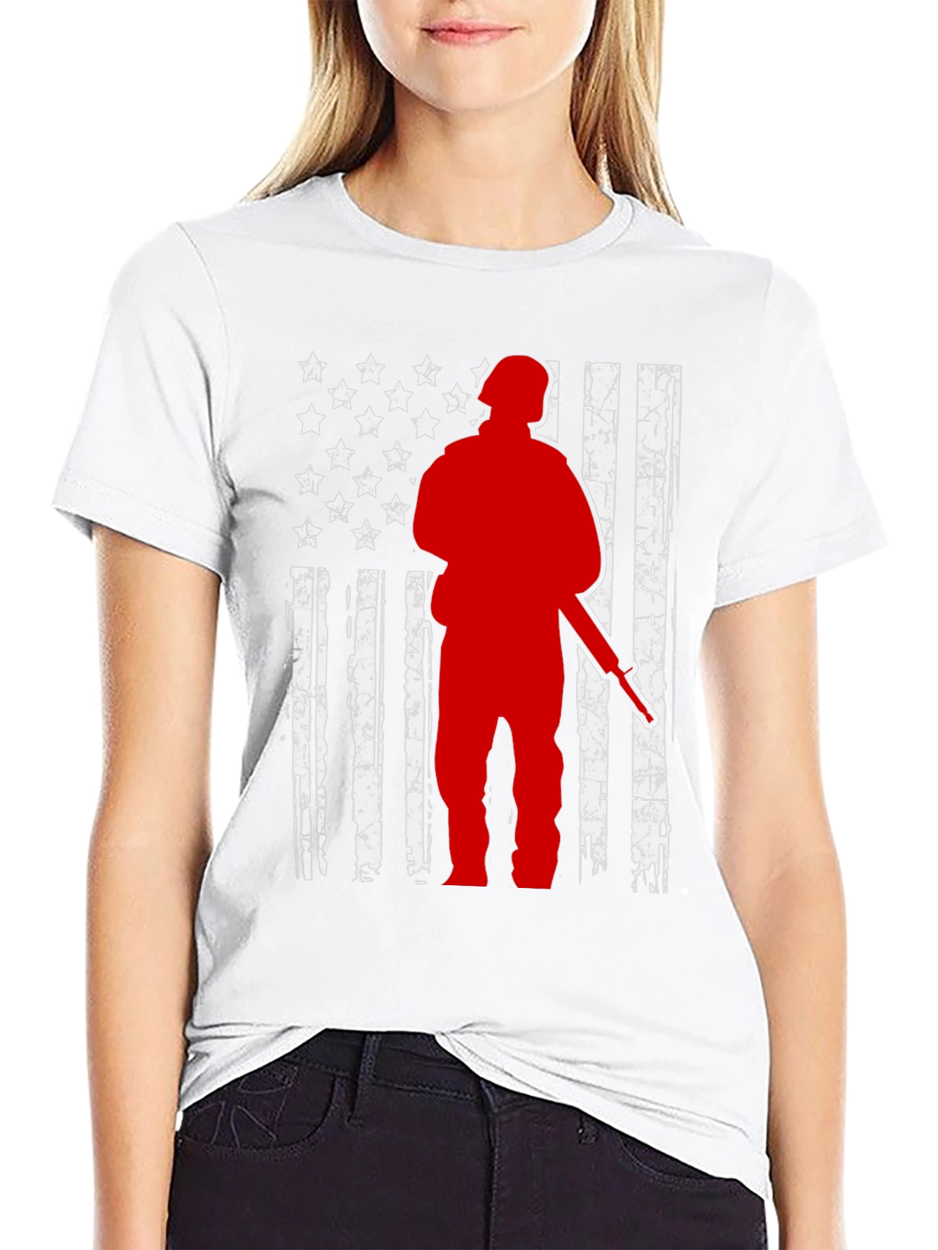 Hunter Flag Graphic Tee - Patriotic Style