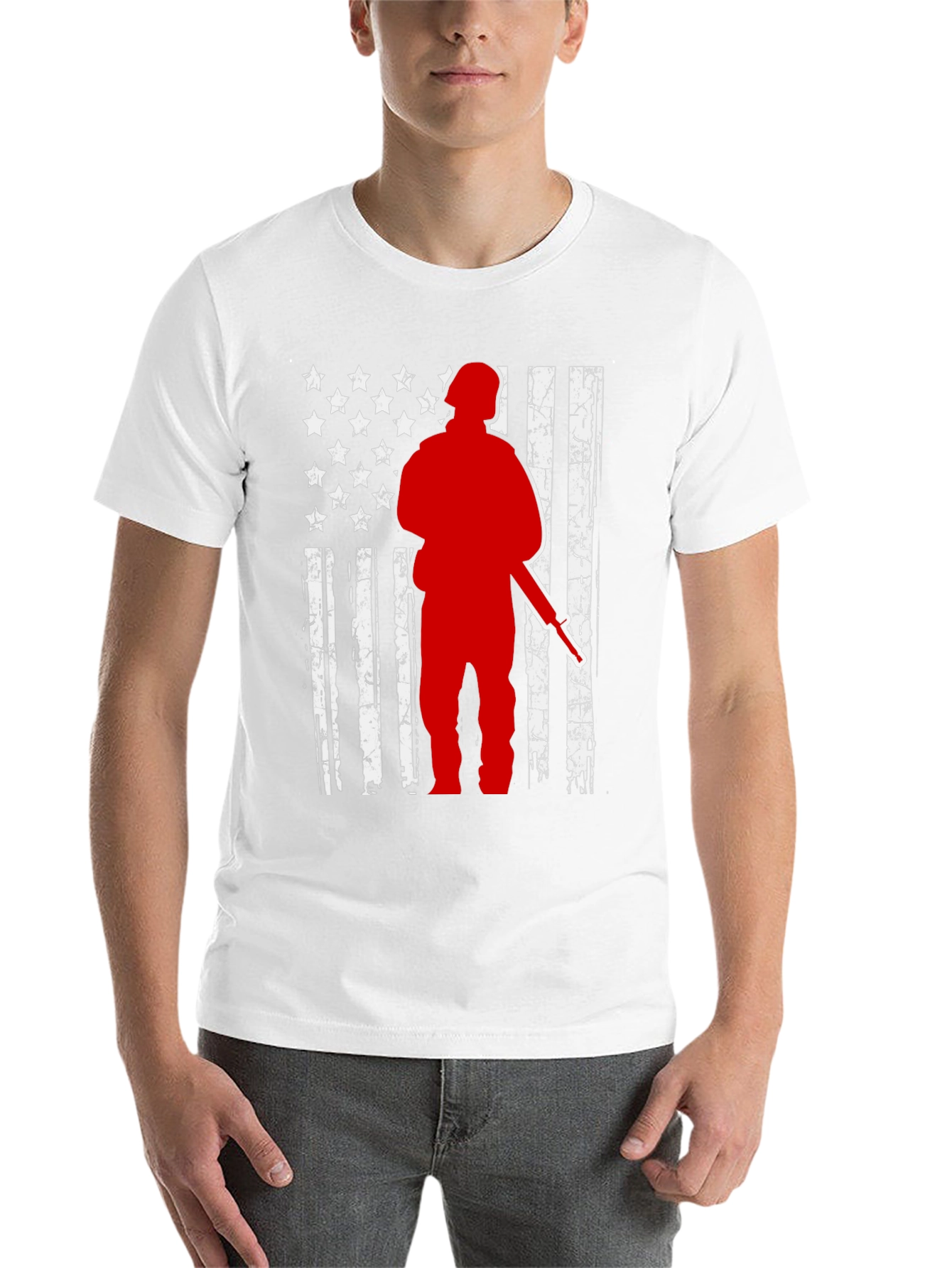 Hunter Flag Graphic Tee - Patriotic Style