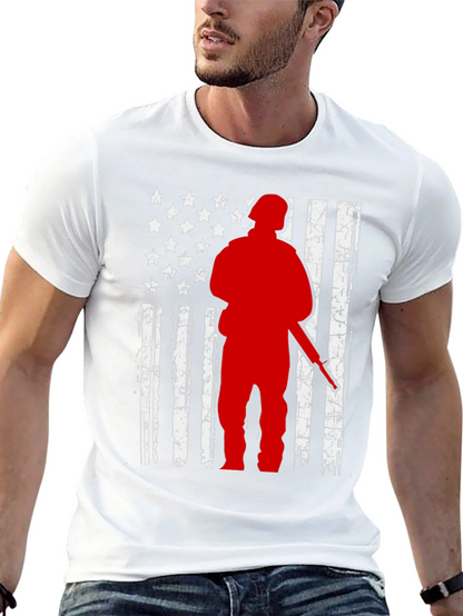 Hunter Flag Graphic Tee - Patriotic Style