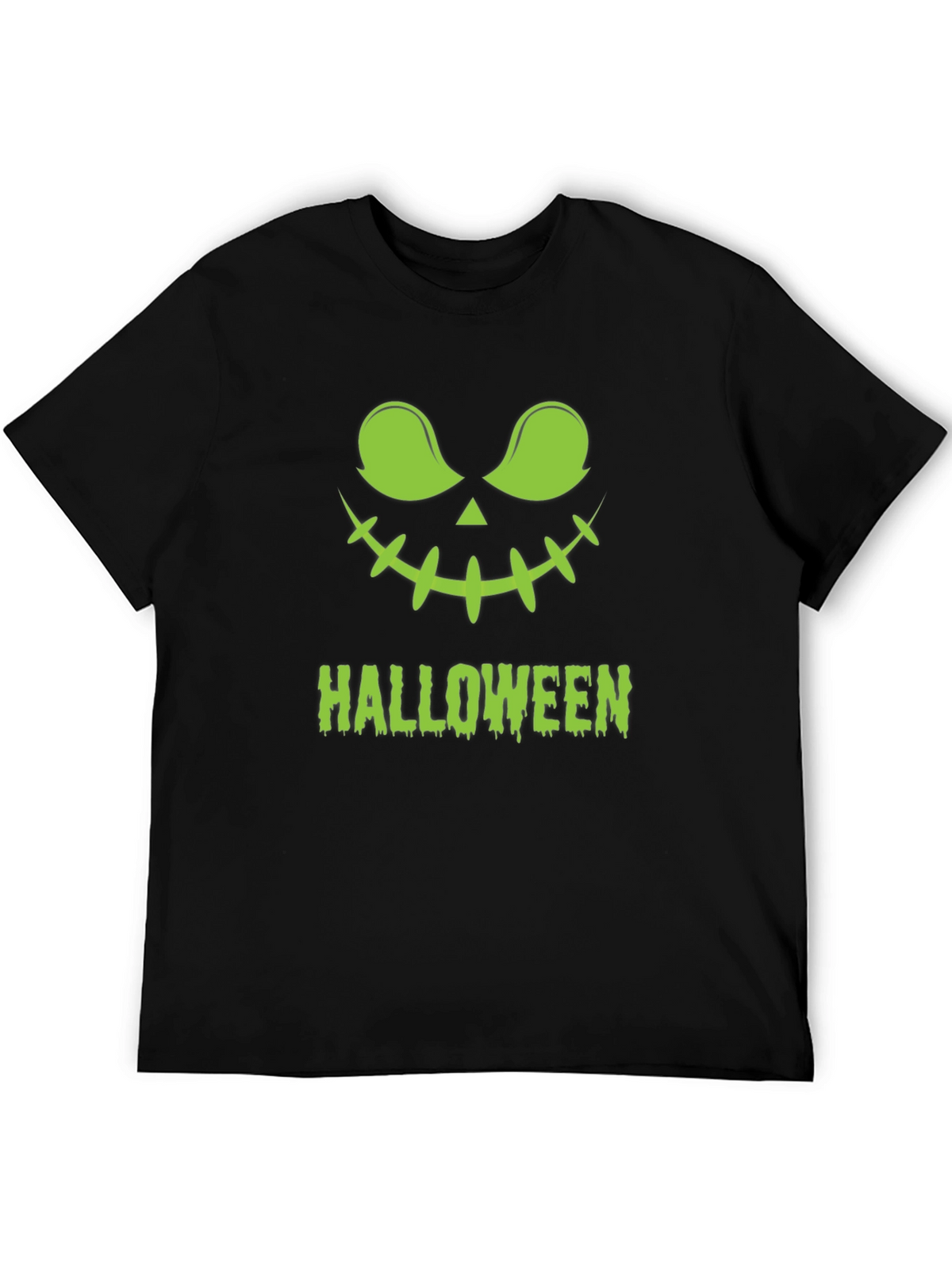 Halloween Jack-O-Lantern Graphic Tee - Black