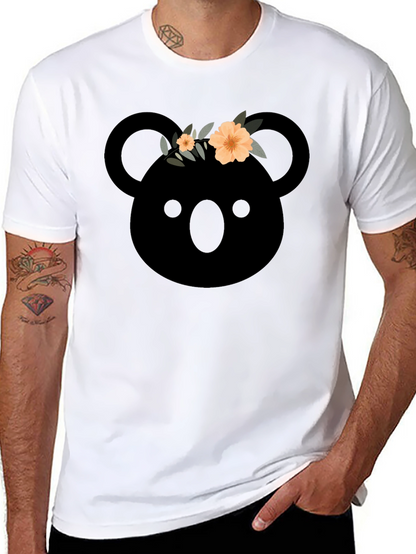 Koala with Flower Crown Graphic T-Shirt