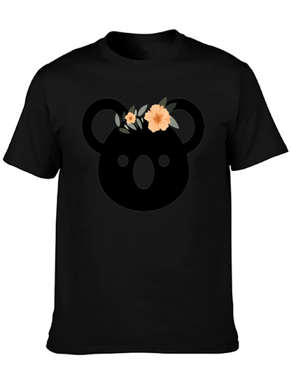 Koala with Flower Crown Graphic T-Shirt