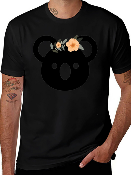 Koala with Flower Crown Graphic T-Shirt