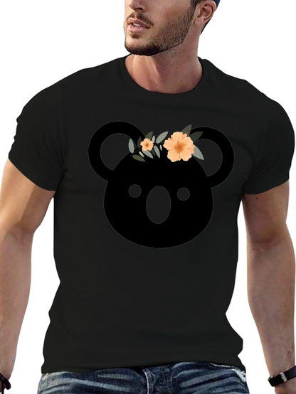 Koala with Flower Crown Graphic T-Shirt