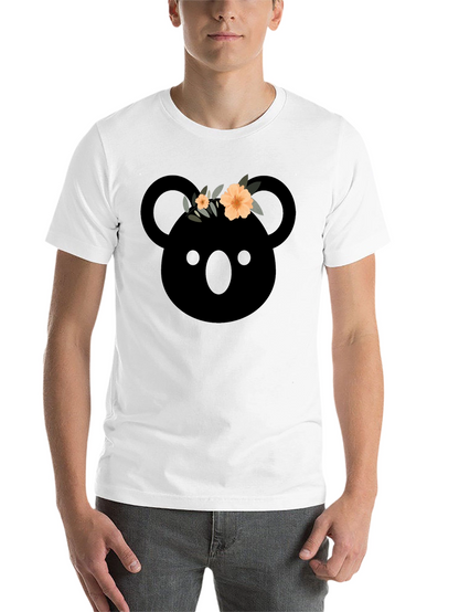 Koala with Flower Crown Graphic T-Shirt