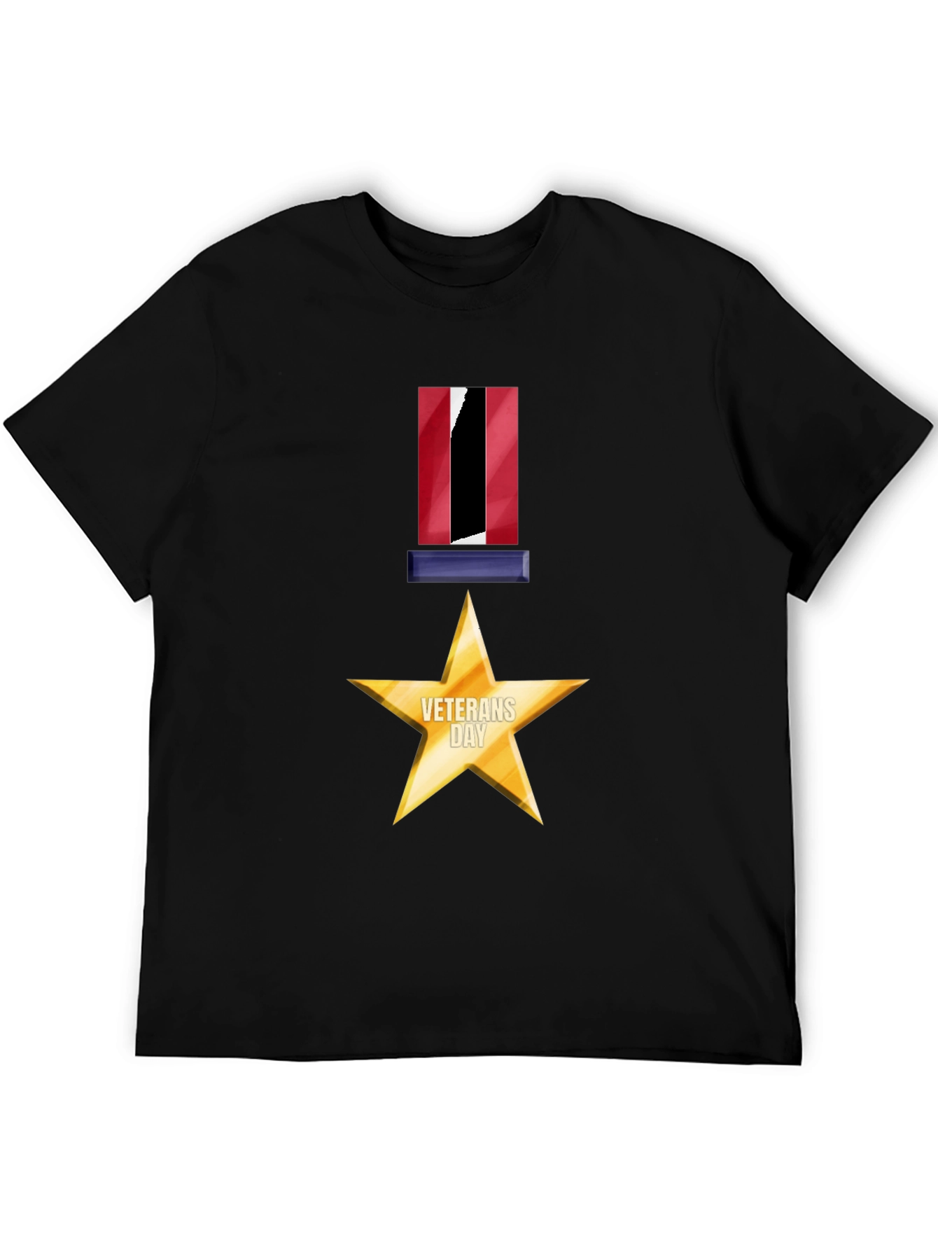 Veterans Day Star Medal Graphic Tee