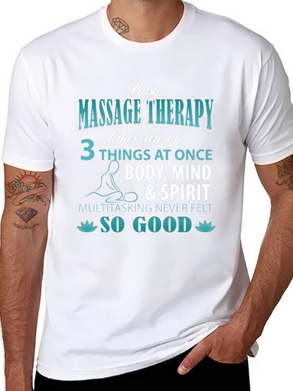 Massage Therapy T-Shirt: Body Mind & Spirit