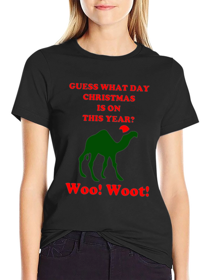 Guess What Day Camel Christmas Humor T-Shirt