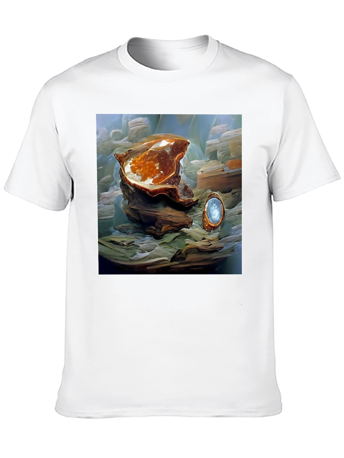 Artistic Abstract Shell Graphic Tee