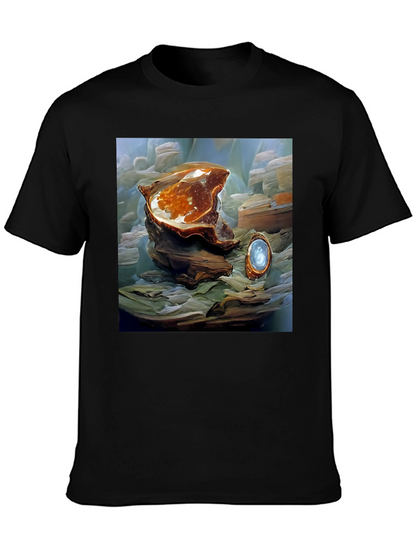 Artistic Abstract Shell Graphic Tee