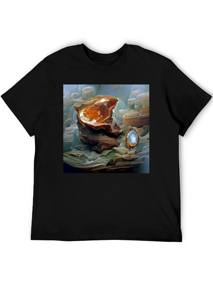 Artistic Abstract Shell Graphic Tee