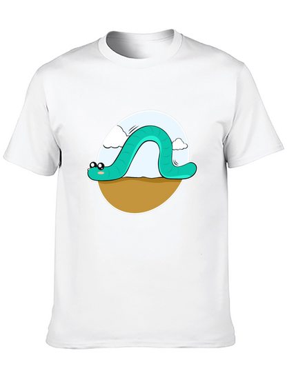 Cartoon Worm Graphic Tee