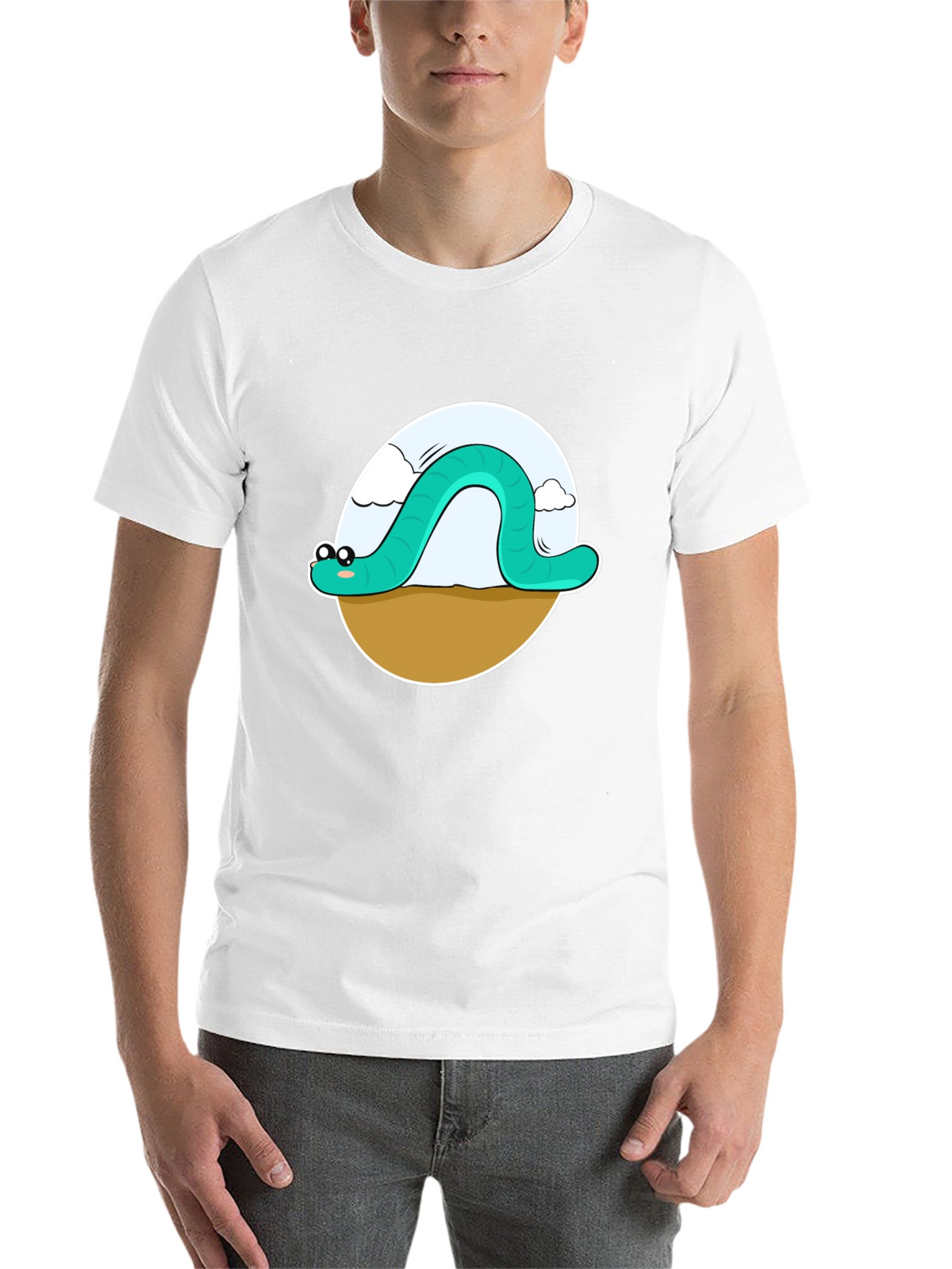 Cartoon Worm Graphic Tee