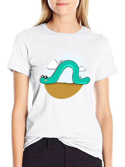 Cartoon Worm Graphic Tee