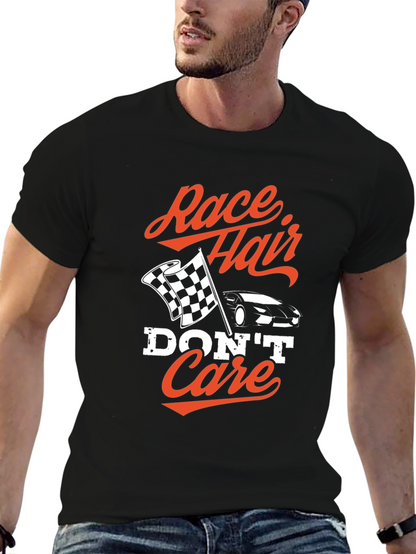 Race Hair Dont Care Black T-Shirt