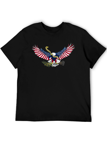 Patriotic Eagle Graphic T-Shirt
