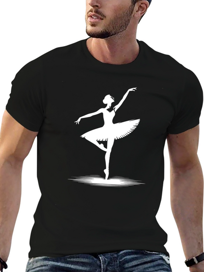 Ballet Dancer Graphic T-Shirt - Classic Black Tee