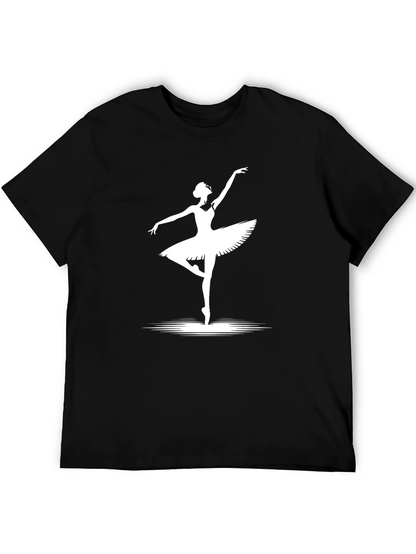 Ballet Dancer Graphic T-Shirt - Classic Black Tee