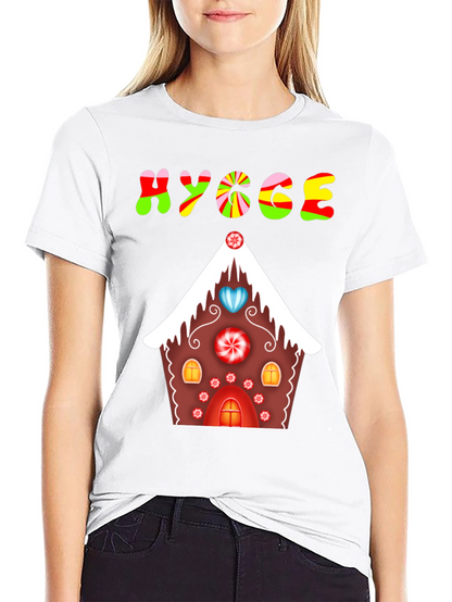 Hygge Gingerbread House Graphic Tee - Festive Comfort
