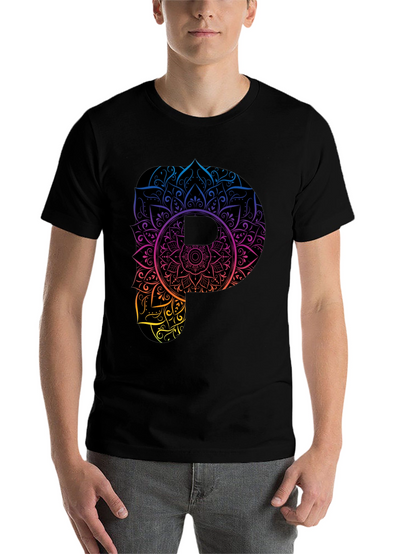 Mandala P Graphic Black T-Shirt