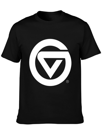 Black Graphic Tee - Circle & Triangle Logo