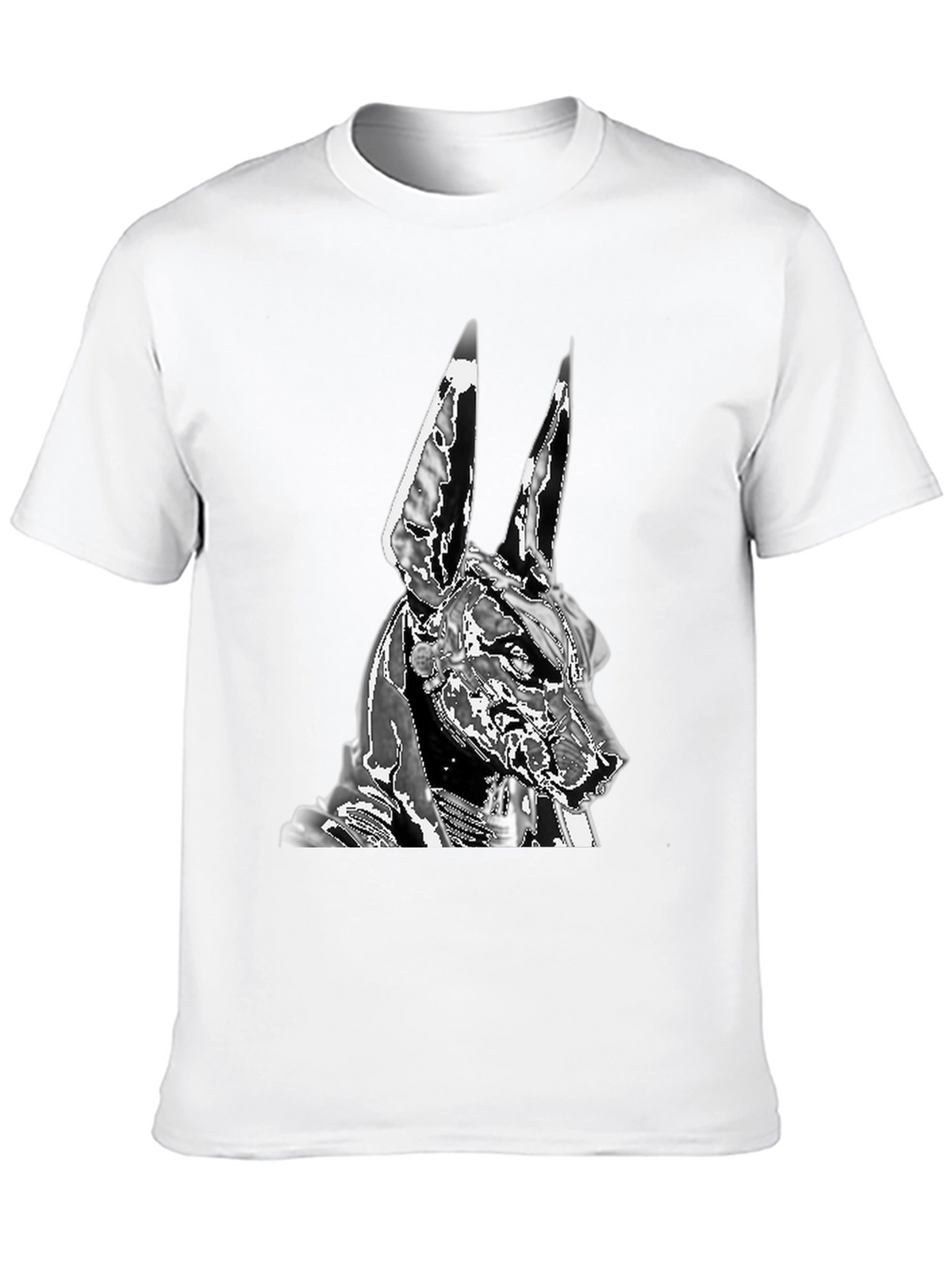 Anubis Graphic Tee - Black Cotton Blend