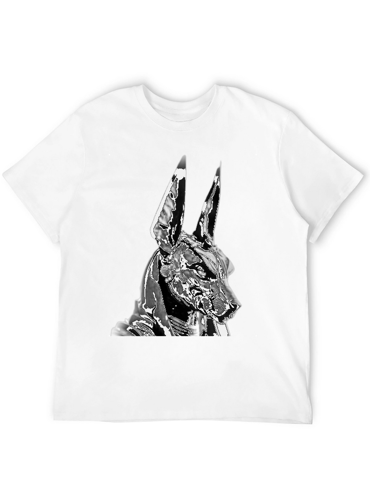Anubis Graphic Tee - Black Cotton Blend