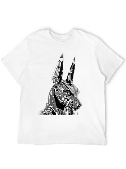 Anubis Graphic Tee - Black Cotton Blend