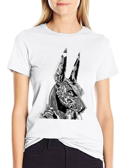 Anubis Graphic Tee - Black Cotton Blend