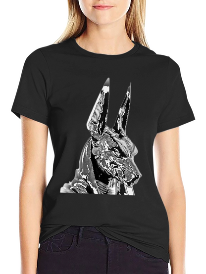 Anubis Graphic Tee - Black Cotton Blend