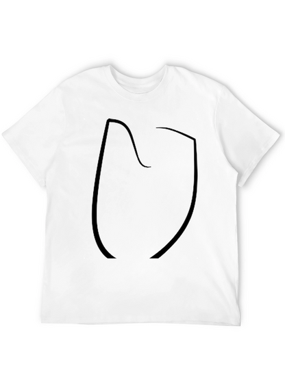 Mens Black Short Sleeve Graphic T-Shirt