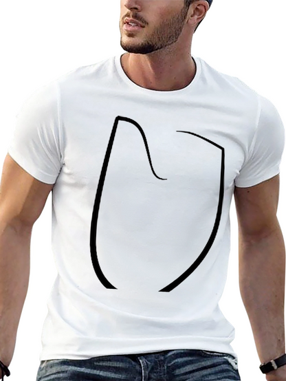 Mens Black Short Sleeve Graphic T-Shirt
