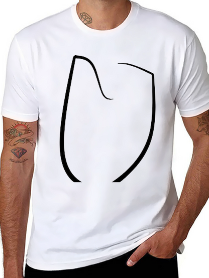 Mens Black Short Sleeve Graphic T-Shirt