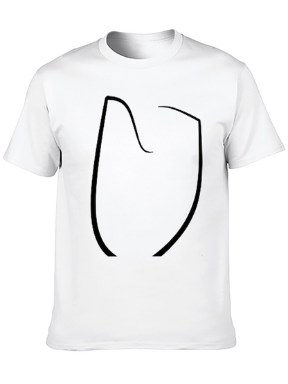 Mens Black Short Sleeve Graphic T-Shirt