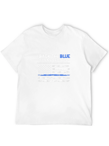 I Back The Blue T-Shirt - Proud Police Brother
